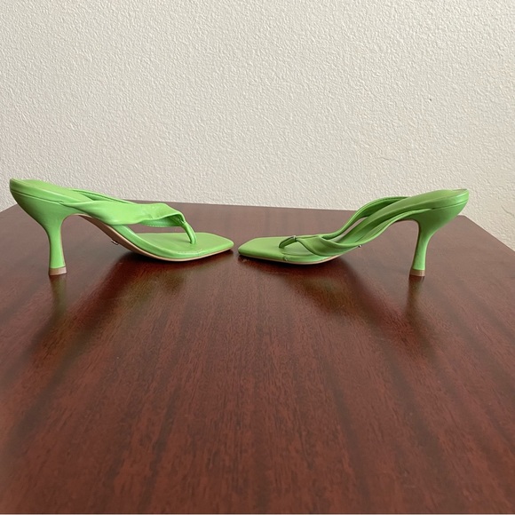 NWT Tony Bianco Bella Mulegreen Lime Nappa Sandals Heels - Picture 7 of 13